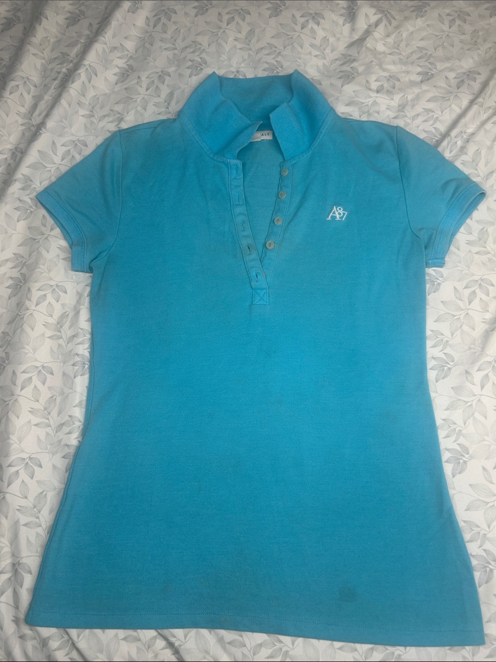Aeropostale Turquoise Short-Sleeve Polo